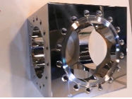 Квадрат вакуума пути компонентов CF50 6 CNC SS304 подвергли механической обработке точностью, который перекрестный